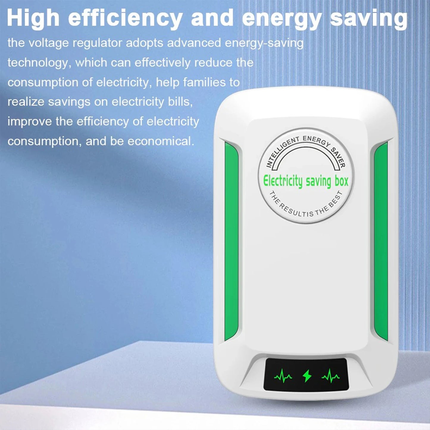 Electricity Saving Box - Intelligent Energy Saver , Plug in Saving Device for Home, Stabilize Voltage 90V-250V, EU/US/UK Adapter